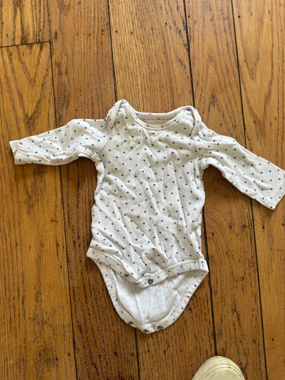 Baby Boden onsie 0-3 months blue and white